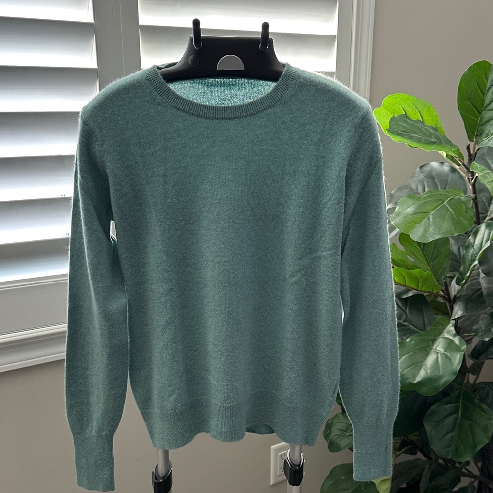 Everlane Cashmere Teal Sweater